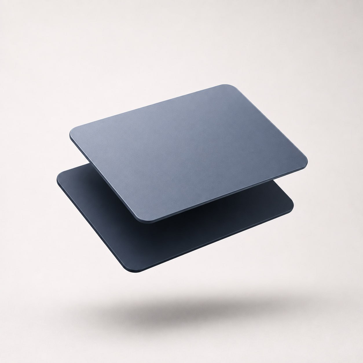 Two stacked cards in different tones, symbolizing a custom brand on shared infrastructure