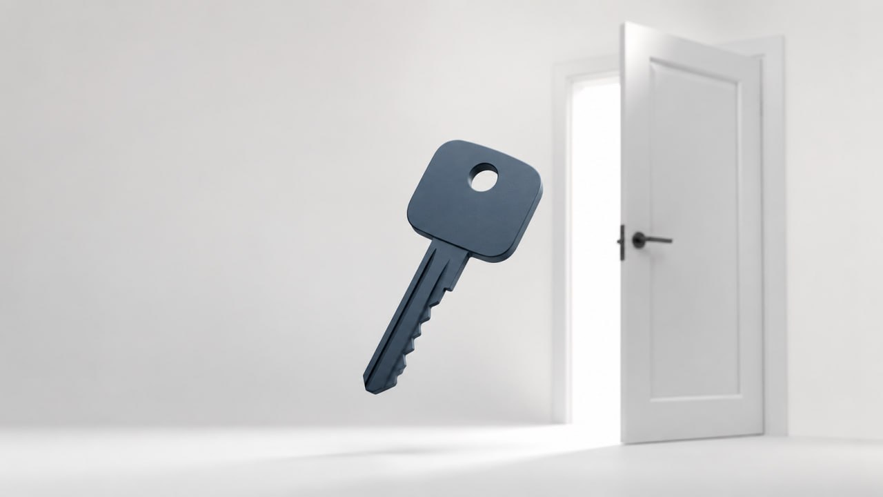A key beside an open door, symbolizing unlocking what your money can do